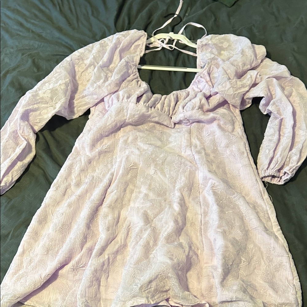 Wild Fable Lavender Puff Sleeve Dress